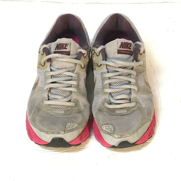NIKE Womens Pink Gray Running Athletic Shoes - Picture 5 of 9